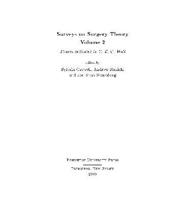 خرید و دانلود نسخه کامل کتاب Surveys on surgery theory