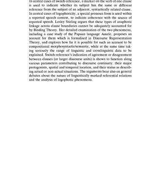 خرید و دانلود نسخه کامل کتاب Switch-Reference and Discourse Representation