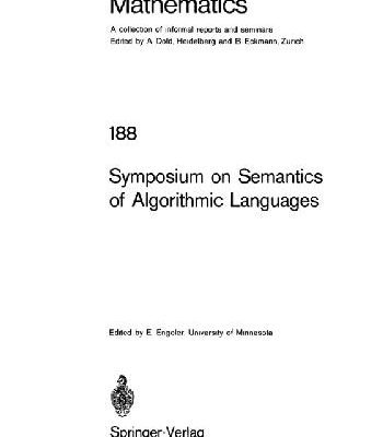 خرید و دانلود نسخه کامل کتاب Symposium on Semantics of Algorithmic Languages
