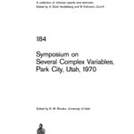 خرید و دانلود نسخه کامل کتاب Symposium on Several Complex Variables, Park City, Utah, 1970