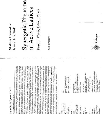 خرید و دانلود نسخه کامل کتاب Synergetic phenomena in active lattices