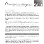 خرید و دانلود نسخه کامل کتاب Synthesis: Significance and Implications of Alternative Accounting Principles