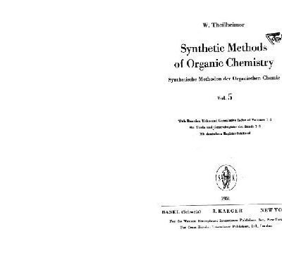 خرید و دانلود نسخه کامل کتاب Synthetic Methods of Organic Chemistry