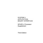 خرید و دانلود نسخه کامل کتاب System V Application Binary Interface: Sparc Processor Supplement
