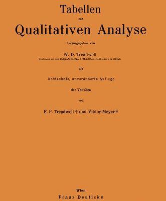 خرید و دانلود نسخه کامل کتاب Tabellen und Vorschriften zur Qualitativen Analyse