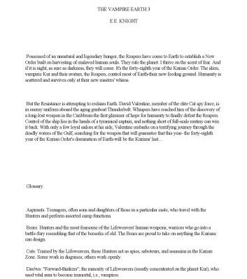 خرید و دانلود نسخه کامل کتاب Tale of the Thunderbolt (The Vampire Earth, Book 3)