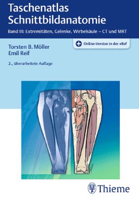 خرید و دانلود نسخه کامل کتاب Taschenatlas Schnittbildanatomie  Band III: Extremitäten, Gelenke, Wirbelsäule – CT und MRT  2., überarbeitete Auflage  446 Abbildungen – Original PDF