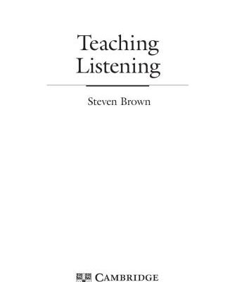 خرید و دانلود نسخه کامل کتاب Teaching Listening