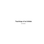 خرید و دانلود نسخه کامل کتاب Teachings of an Initiate