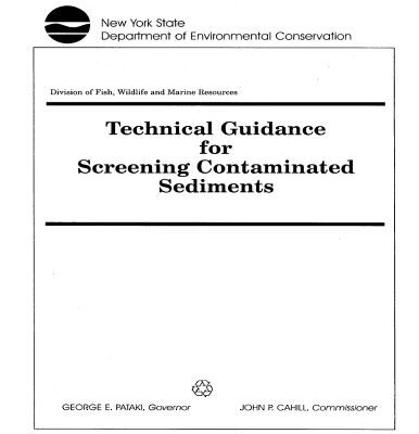 خرید و دانلود نسخه کامل کتاب Technical Guidance for screening contaminated Sediments