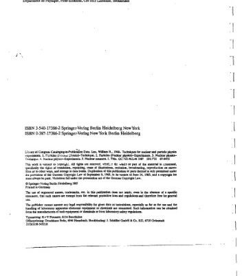 خرید و دانلود نسخه کامل کتاب Techniques for nuclear and particle physics experiments: a how-to approach