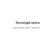 خرید و دانلود نسخه کامل کتاب Tecnología óptica; Lentes oftálmicas, diseño y adaptación