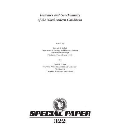 خرید و دانلود نسخه کامل کتاب Tectonics and Geochemistry of the Northeastern Caribbean