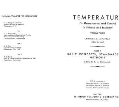 خرید و دانلود نسخه کامل کتاب Temperature: Its Measurement and Control in Science and Industry. Vol. 3, Part 1: Basic Concepts, Standards and Methods