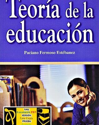 خرید و دانلود نسخه کامل کتاب Teoría de la educación