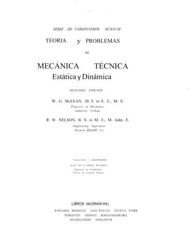 خرید و دانلود نسخه کامل کتاب Teoria y problemas de mecánica técnica: estática y dinámica_68bcbbb29af4b.jpeg خرید و دانلود نسخه کامل کتاب Teoria y problemas de mecánica técnica: estática y dinámica