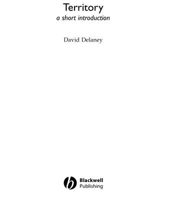 خرید و دانلود نسخه کامل کتاب Territory: A Short Introduction (Short Introductions to Geography)