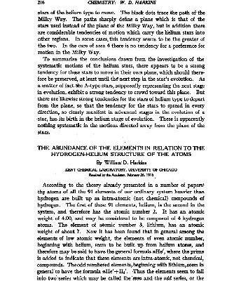 خرید و دانلود نسخه کامل کتاب The Abundance of the Elements in Relation to the Hydrogen-Helium Structure of the Atoms