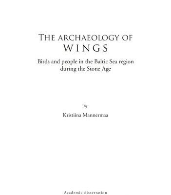 خرید و دانلود نسخه کامل کتاب The Archaeology of Wings: Birds and People in the Baltic Sea Region During the Stone Age