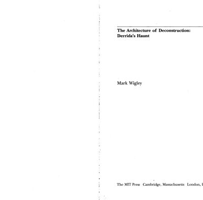 خرید و دانلود نسخه کامل کتاب The Architecture of Deconstruction. Derrida’s Haunt