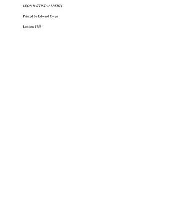 خرید و دانلود نسخه کامل کتاب The Architecture of Leon Battista Alberti in ten books