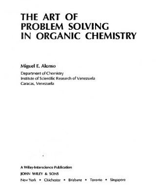 خرید و دانلود نسخه کامل کتاب The art of problem solving in organic chemistry