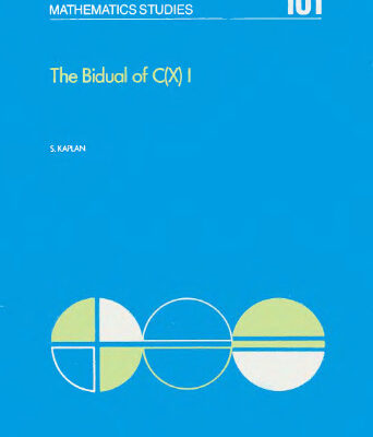 خرید و دانلود نسخه کامل کتاب The bidual of C(X) I