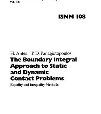 خرید و دانلود نسخه کامل کتاب The boundary integral approach to contact problems