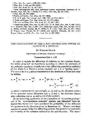 خرید و دانلود نسخه کامل کتاب The Calculation of the X-Ray Diffracting Power at Points in a Crystal