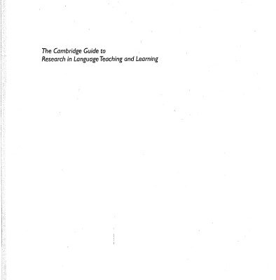 خرید و دانلود نسخه کامل کتاب The Cambridge Guide to Research in Language Teaching and Learning