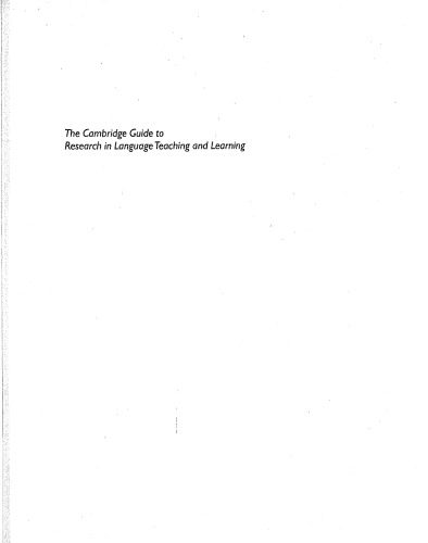 خرید و دانلود نسخه کامل کتاب The Cambridge Guide to Research in Language Teaching and Learning_68cf6c01aef2c.jpeg خرید و دانلود نسخه کامل کتاب The Cambridge Guide to Research in Language Teaching and Learning