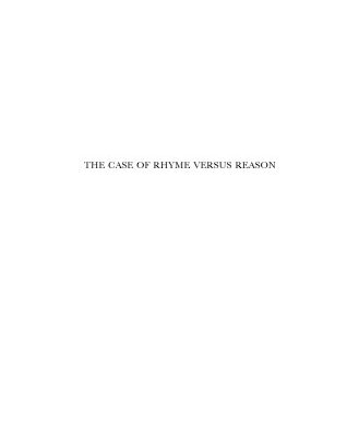خرید و دانلود نسخه کامل کتاب The Case Of Rhyme Versus Reason: IBN Al-Rumi And His Poetics In Context (Brill Studies in Middle Eastern Literatures)