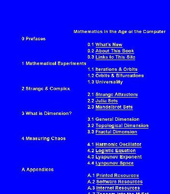 خرید و دانلود نسخه کامل کتاب The Chaos Hypertextbook