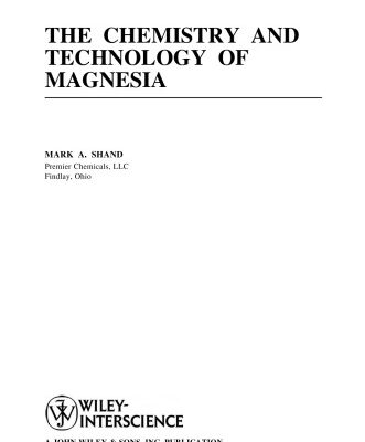 خرید و دانلود نسخه کامل کتاب The Chemistry and Technology of Magnesia
