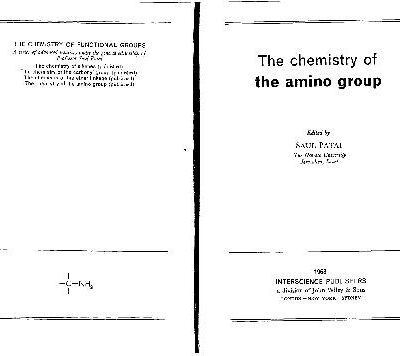 خرید و دانلود نسخه کامل کتاب The chemistry of amino groups