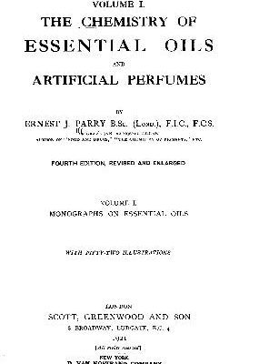 خرید و دانلود نسخه کامل کتاب the chemistry of essential oils and artificial perfumes
