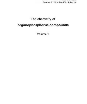 خرید و دانلود نسخه کامل کتاب The chemistry of organophosphorus compounds. V.1. Primary, secondary and tertiary phosphines, polyphosphines and heterocyclic organophosphorus (III) compounds