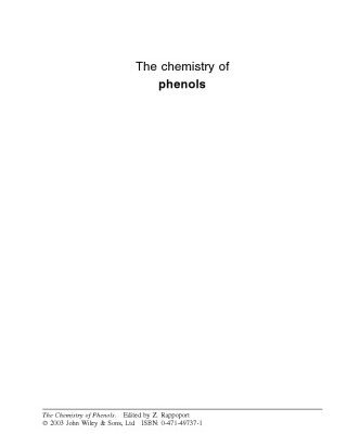 خرید و دانلود نسخه کامل کتاب The chemistry of phenols