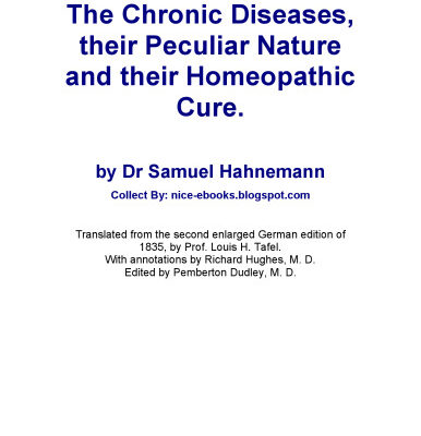 خرید و دانلود نسخه کامل کتاب The Chronic Diseases, their Peculiar Nature and their Homeopathic Cure