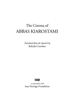 خرید و دانلود نسخه کامل کتاب The Cinema Of Abbas Kiarostami