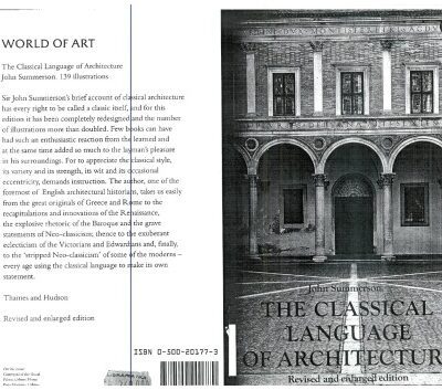 خرید و دانلود نسخه کامل کتاب The Classical Language of Architecture