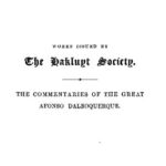 خرید و دانلود نسخه کامل کتاب The Commentaries of the Great Afonso Dalbuquerque, Second Viceroy of India
