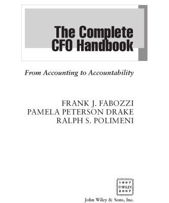 خرید و دانلود نسخه کامل کتاب The Complete CFO Handbook: From Accounting to Accountability
