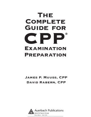 خرید و دانلود نسخه کامل کتاب The Complete Guide for CPP Examination Preparation