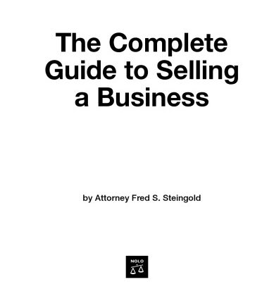 خرید و دانلود نسخه کامل کتاب The Complete Guide to Selling a Business