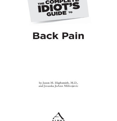 خرید و دانلود نسخه کامل کتاب The Complete Idiot’s Guide to Back Pain