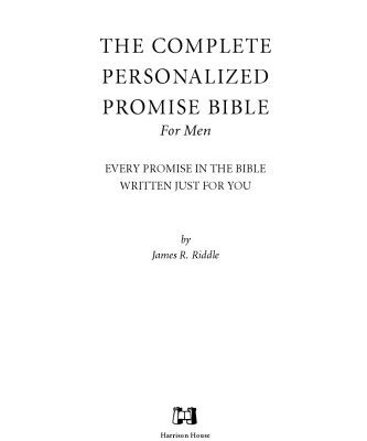 خرید و دانلود نسخه کامل کتاب The Complete Personalize Promise Bible for Men: Every Single Promise in the Bible Personalized Just for You