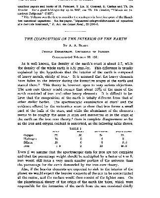 خرید و دانلود نسخه کامل کتاب The Composition of the Interior of the Earth