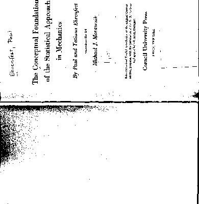 خرید و دانلود نسخه کامل کتاب The conceptual foundations of the statistical approach in mechanics