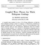 خرید و دانلود نسخه کامل کتاب The coupled wave theory for thick hologram gratings